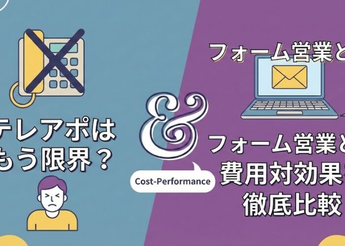 テレアポはもう限界?フォーム営業との費用対効果を徹底比較