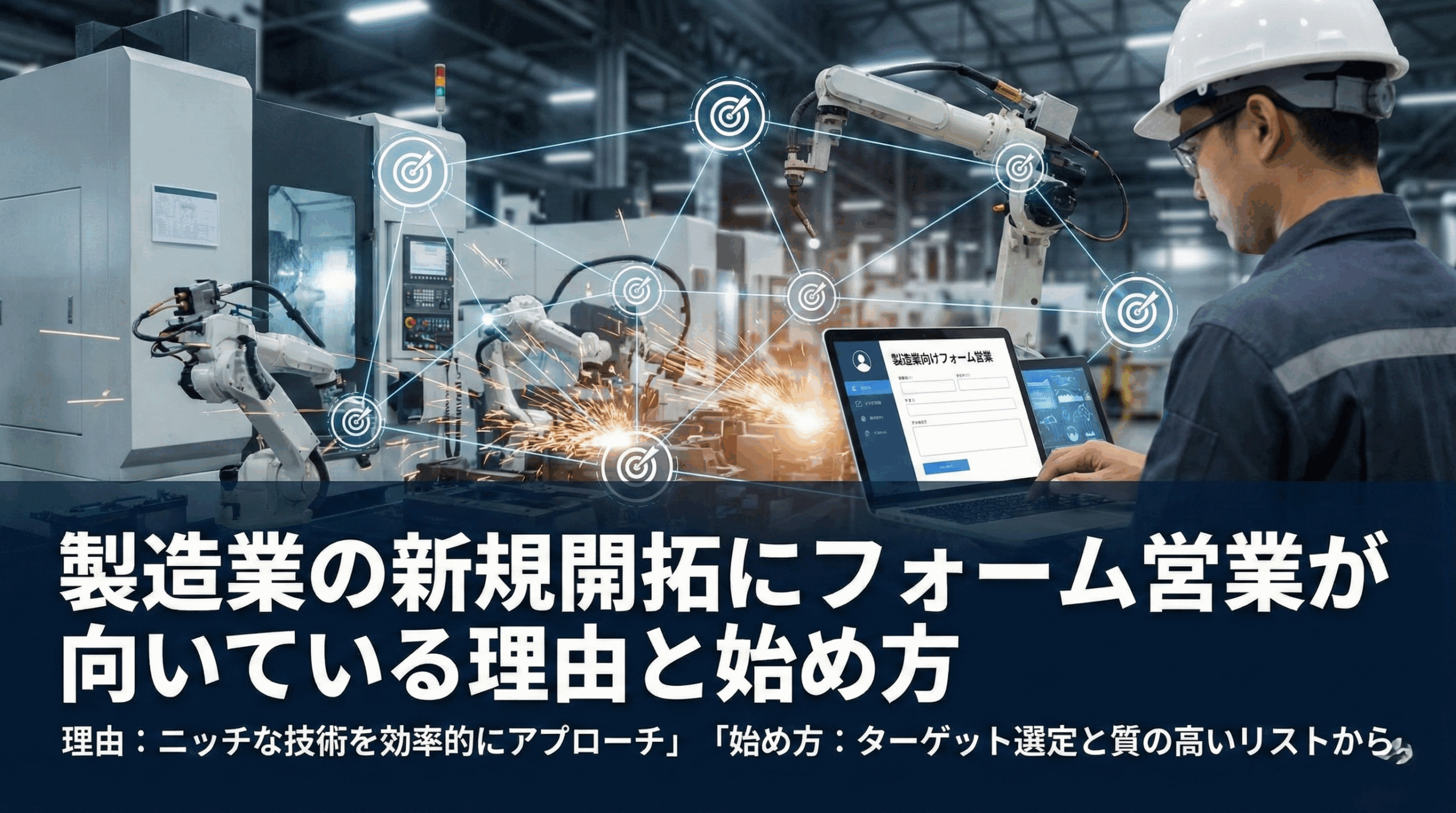 製造業の新規開拓にフォーム営業が向いている理由と始め方