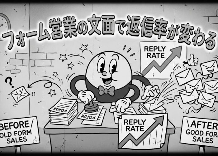 フォーム営業の文面で返信率が変わる|読まれるメッセージの構成と業種別の考え方