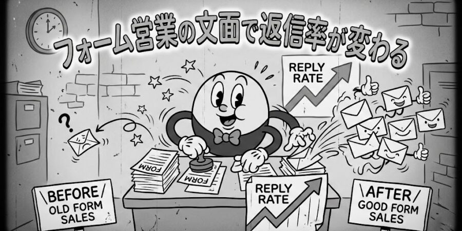 フォーム営業の文面で返信率が変わる｜読まれるメッセージの構成と業種別の考え方