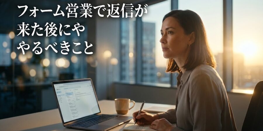 フォーム営業で返信が来た後にやるべきこと｜商談化率を上げるフォロー対応の手順